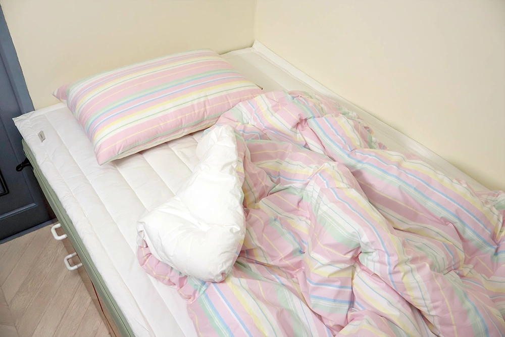 마틸라-빈티지셔츠-차렵이불-베개커버-패드-침구세트-코디-연출컷