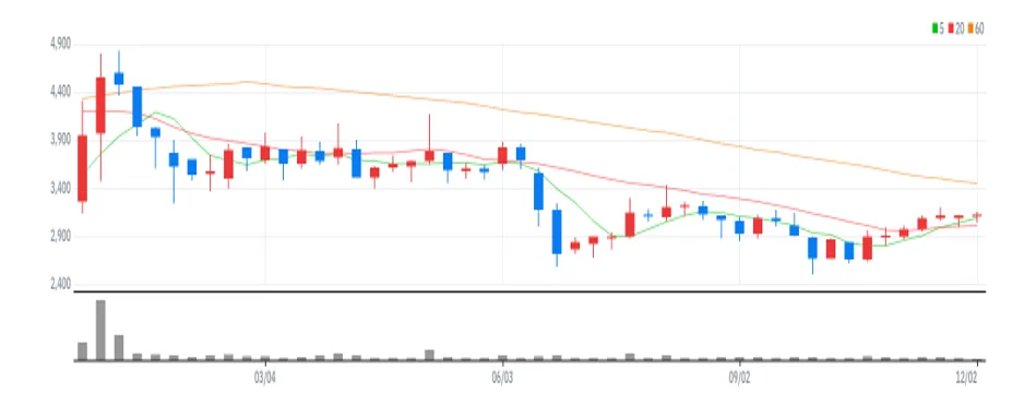 티피씨글로벌 주봉
