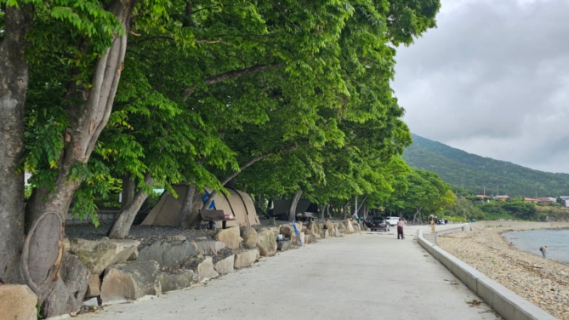 남해군 초전마을 캠핑장 소개