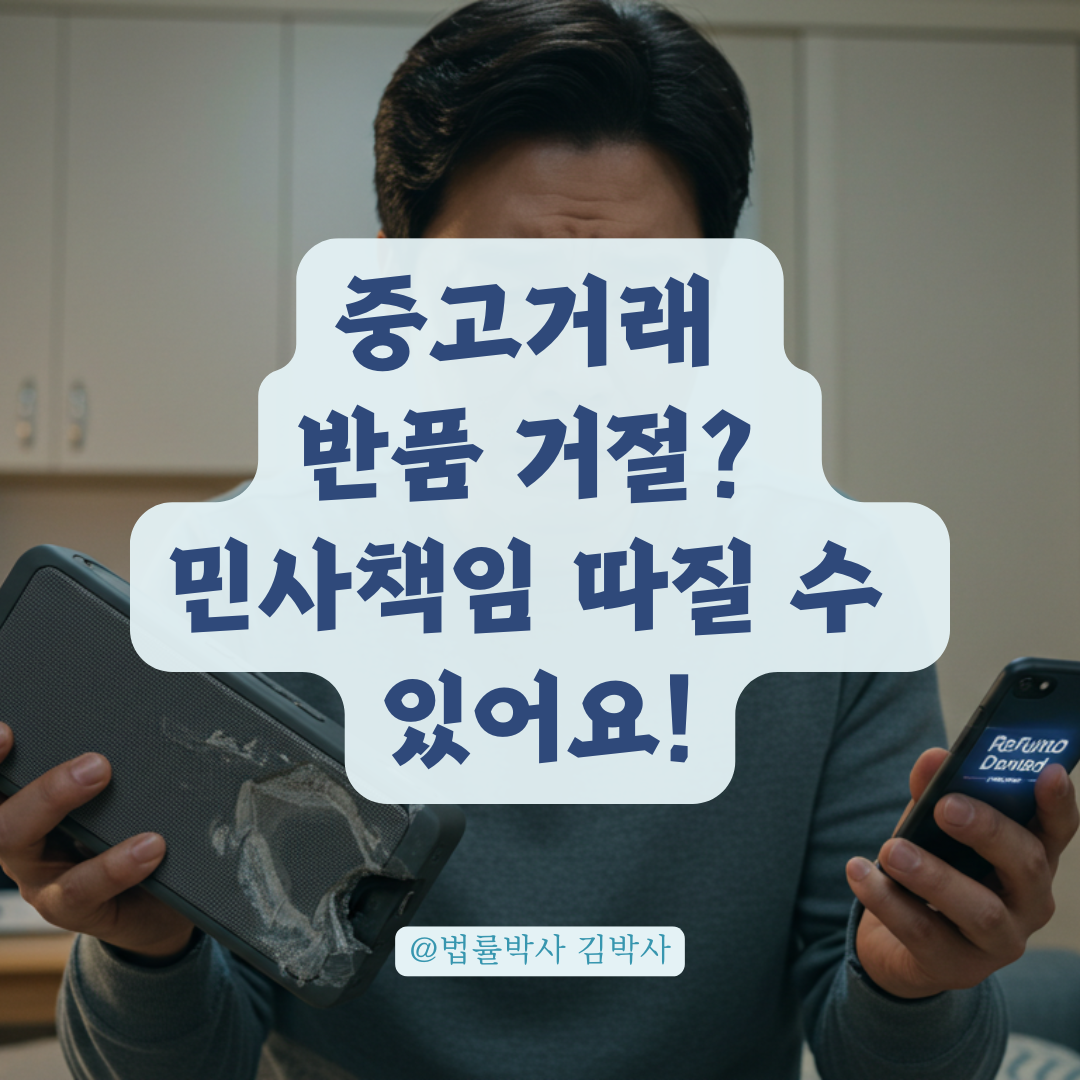 당근마켓 거래 후 반품 거절당했다면? 민사적 책임 따질 수 있는 기준.