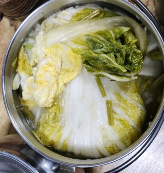 당진-장춘닭개장-백김치