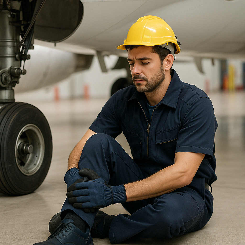 항공정비사가 주의해야 할 무릎 통증