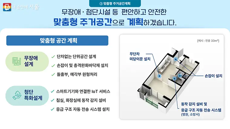 어르신 안심 주택 고령자 특화 설계