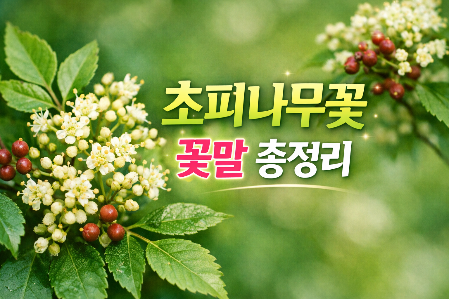 초피나무꽃 꽃말