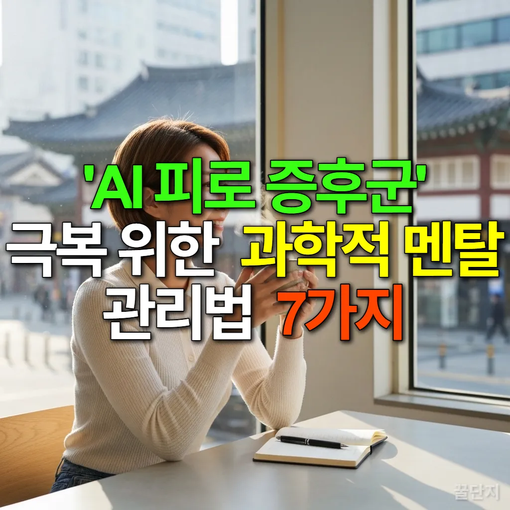 서울의 현대적인 카페에서 차를 마시며 편안하게 쉬고 있는 젊은 한국 여성