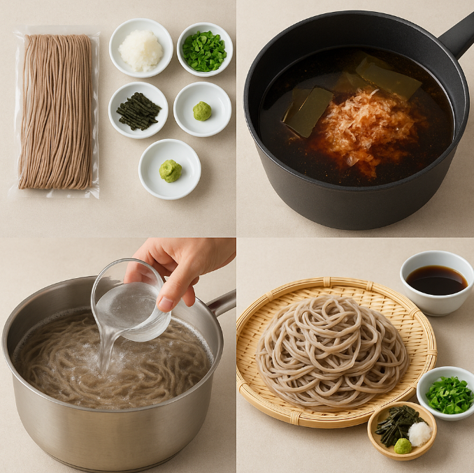 메밀소바 재료 준비부터 조리까지