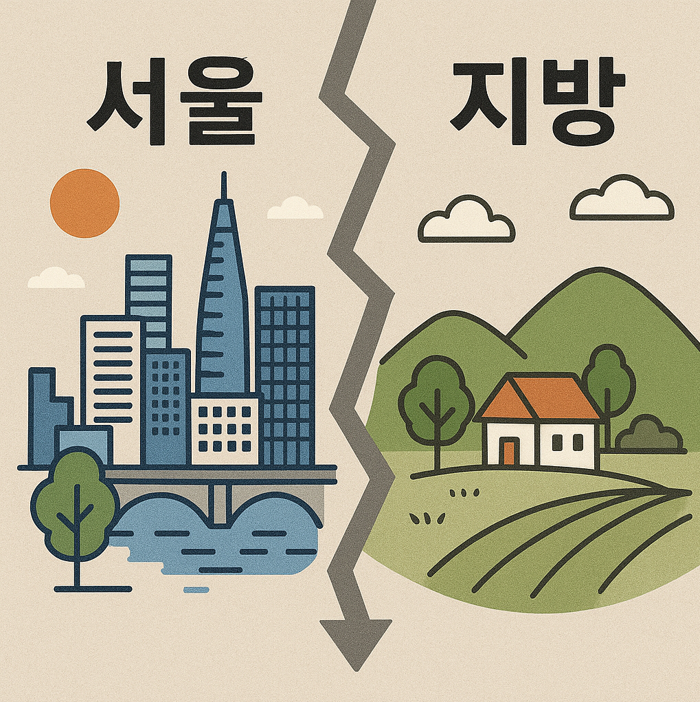 서울vs지방 사진