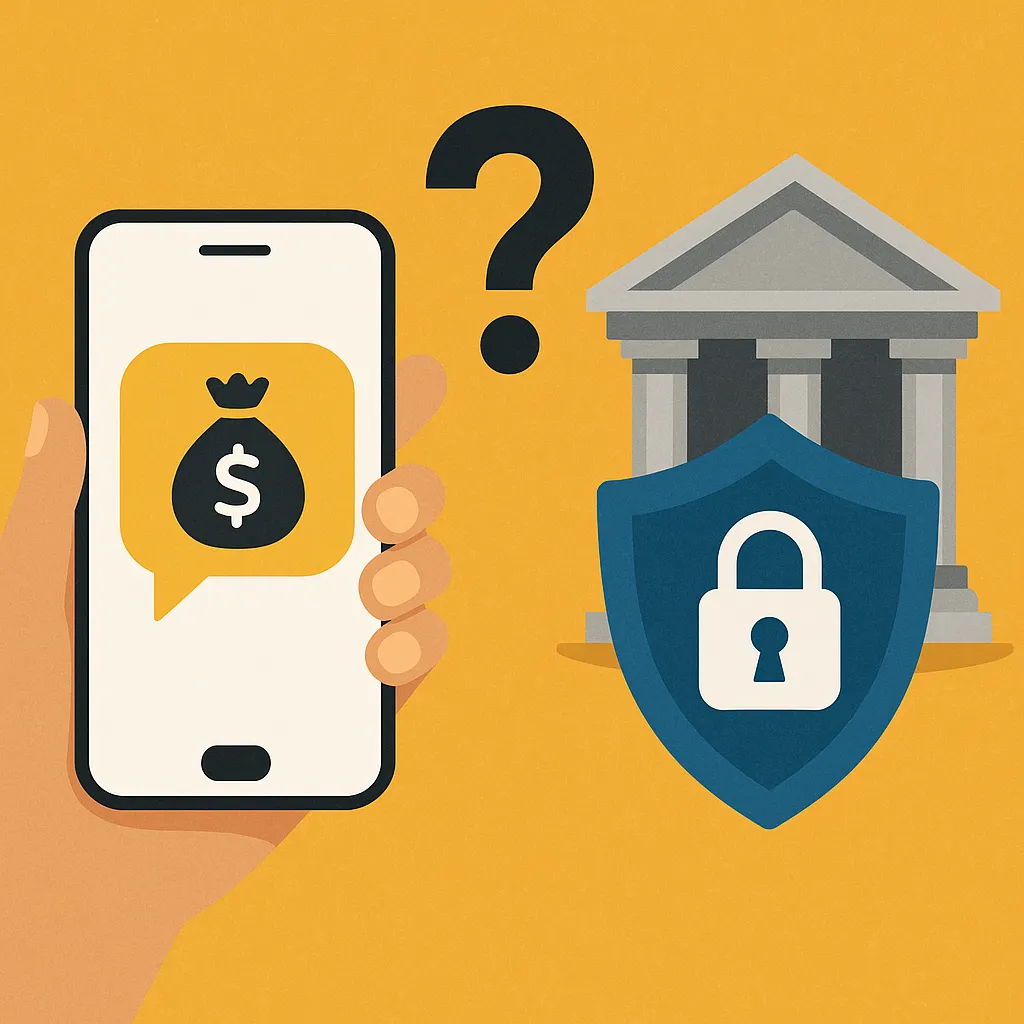 카카오톡-송금과-은행-이체의-보안-차이를-비교해-시각적으로-표현한-이미지