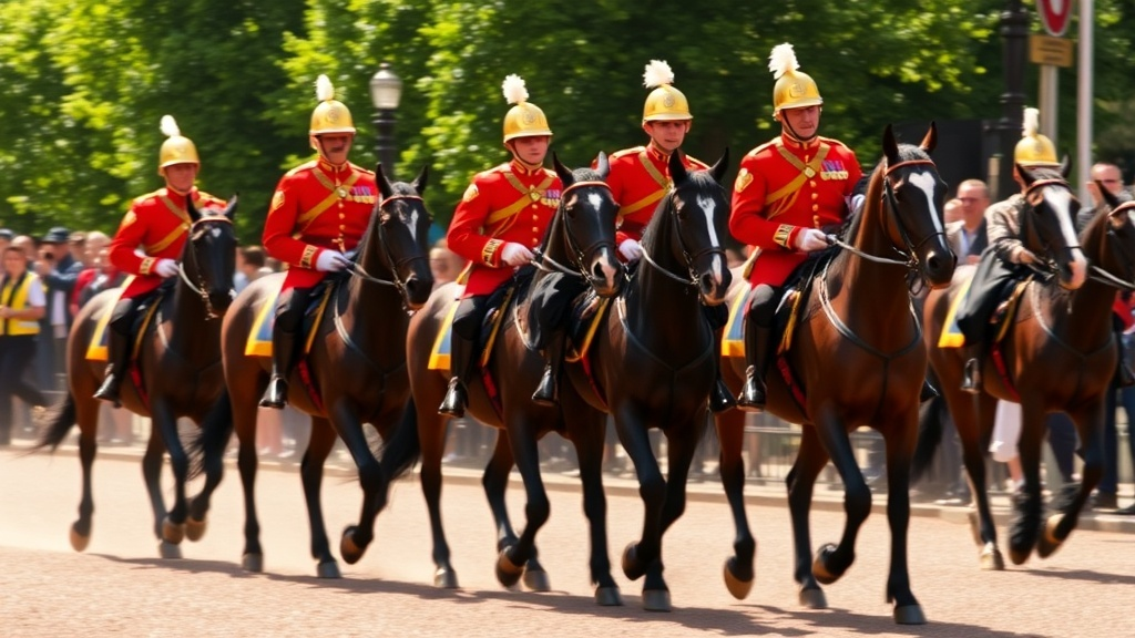 줍페 : "경기병 서곡' 의 이미지 영국왕실의 근위병 기마행진