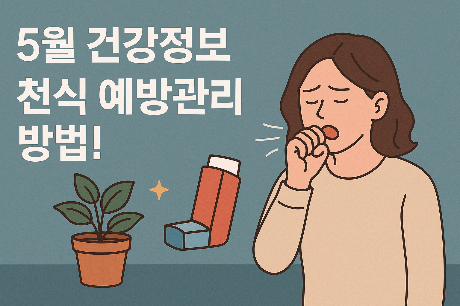 5월 건강정보 &amp; 천식 예방관리 방법!