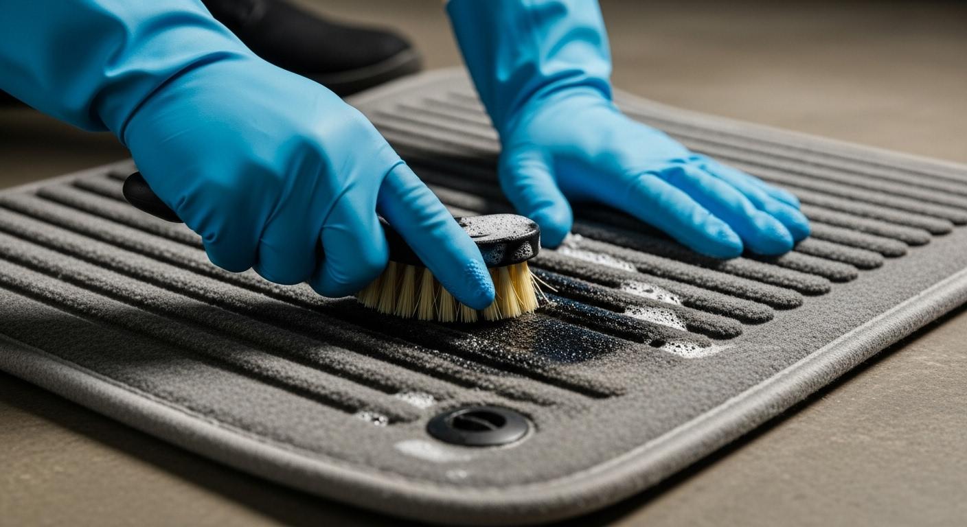 바닥매트 때 지우는 방법