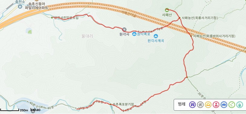 사패산 코스