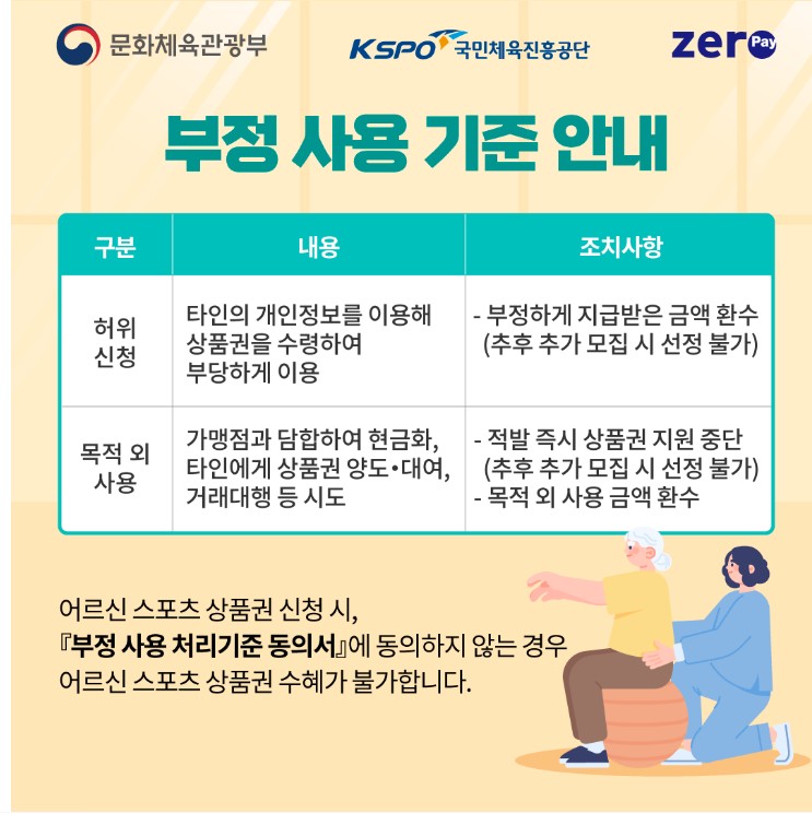 어르신스포츠상품권 2차 지원대상 및 신청방법