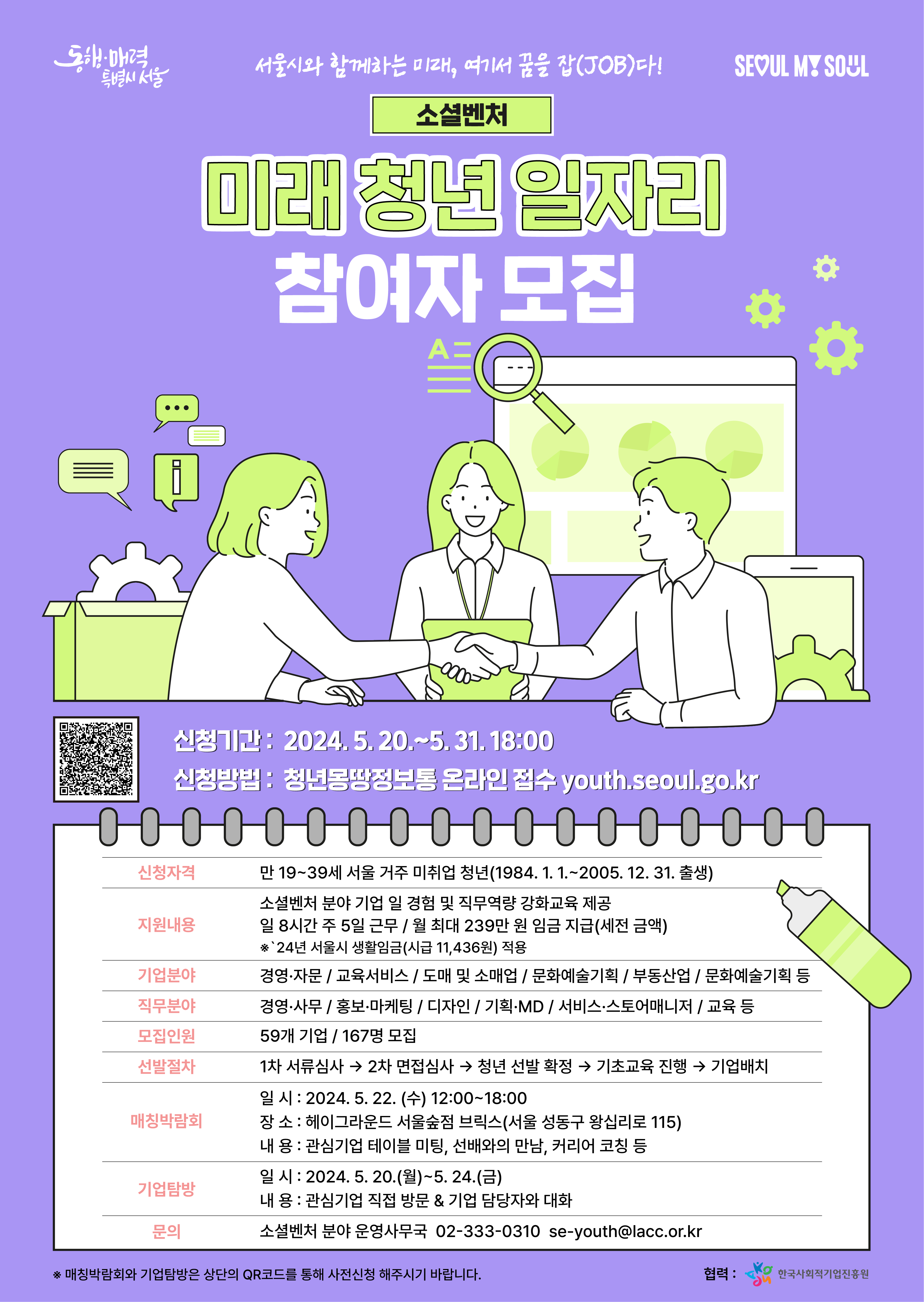 서울시&amp;#44; 미래청년 일자리 지원자 600명 모집 :: 신청방법 및 프로그램 내용