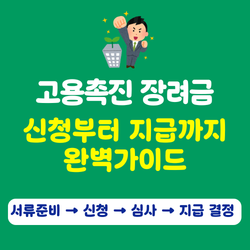2026 고용촉진장려금 신청 대상 및 방법 완벽 정리ㅣ연 최대 720만원 혜택