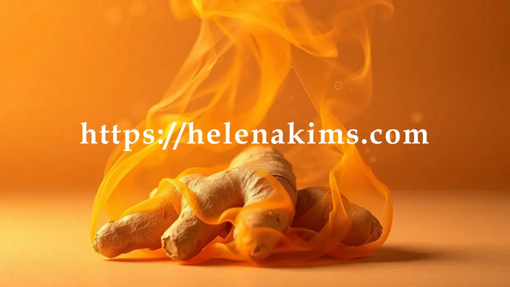 신선하고 깨끗한 생강 뿌리가 중앙에 놓여 있고, 생강 주변에서 따뜻하고 부드러운 주황빛 연기가 피어오르는 듯한 시각적 효과를 표현, 이 연기는 체온 상승과 혈액 순환 촉진을 상징한다.