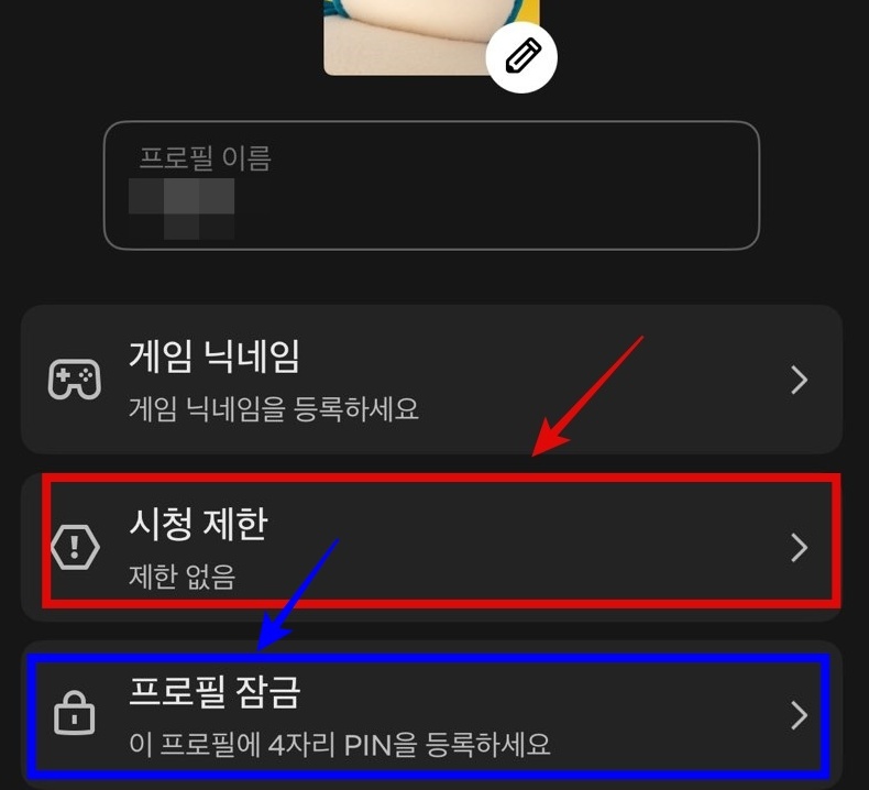 넷플릭스-프로필-잠금