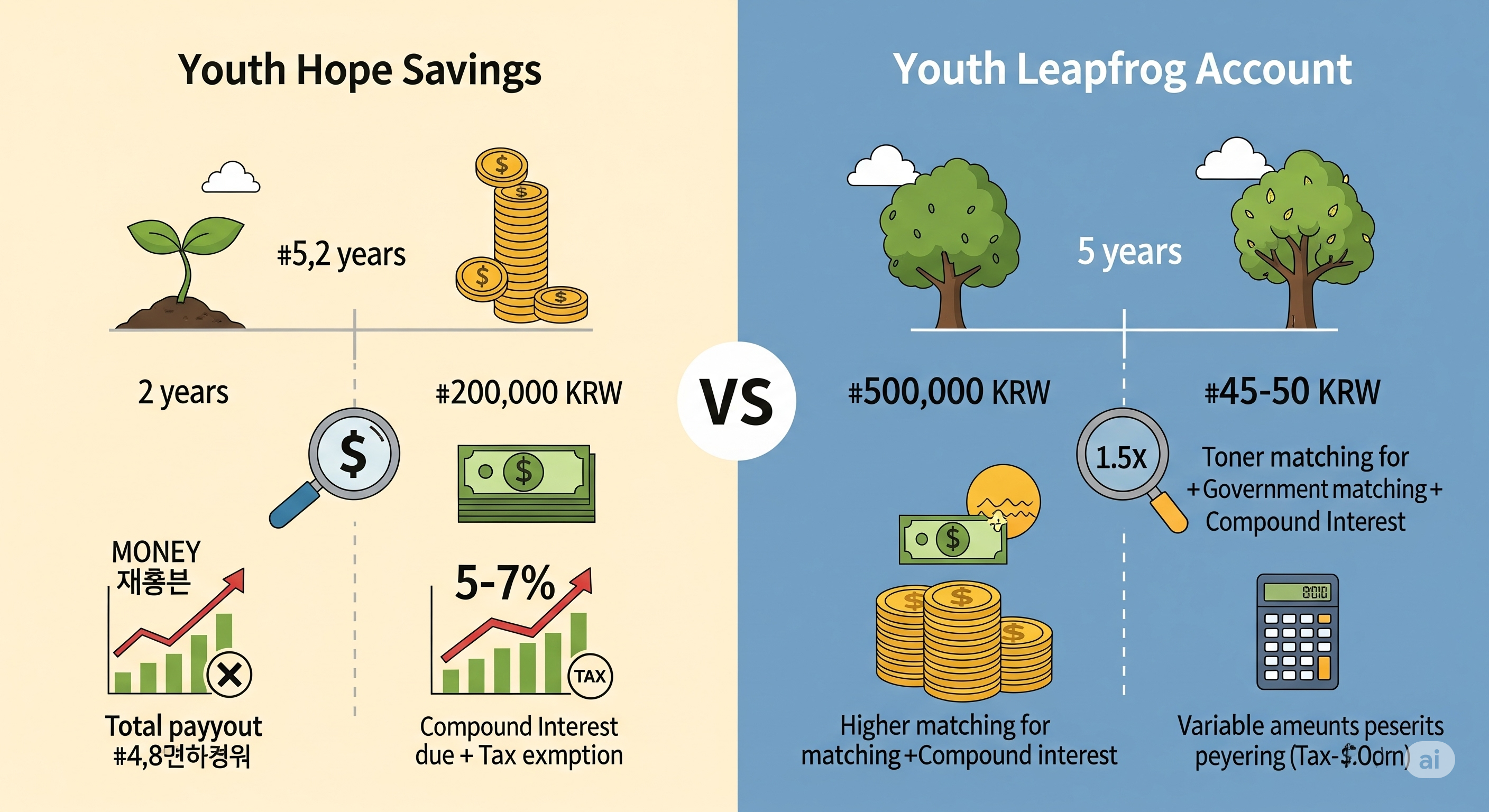 "금리 및 수령액 (실수령액, 예시 시뮬레이션)"에 대한 이미지입니다."