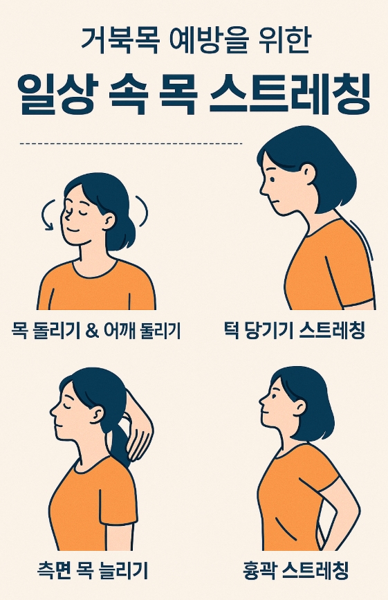 거북목 예방을 위한 일상 스트레칭