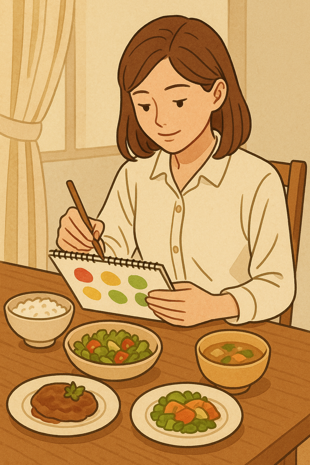 음식 미술 기록