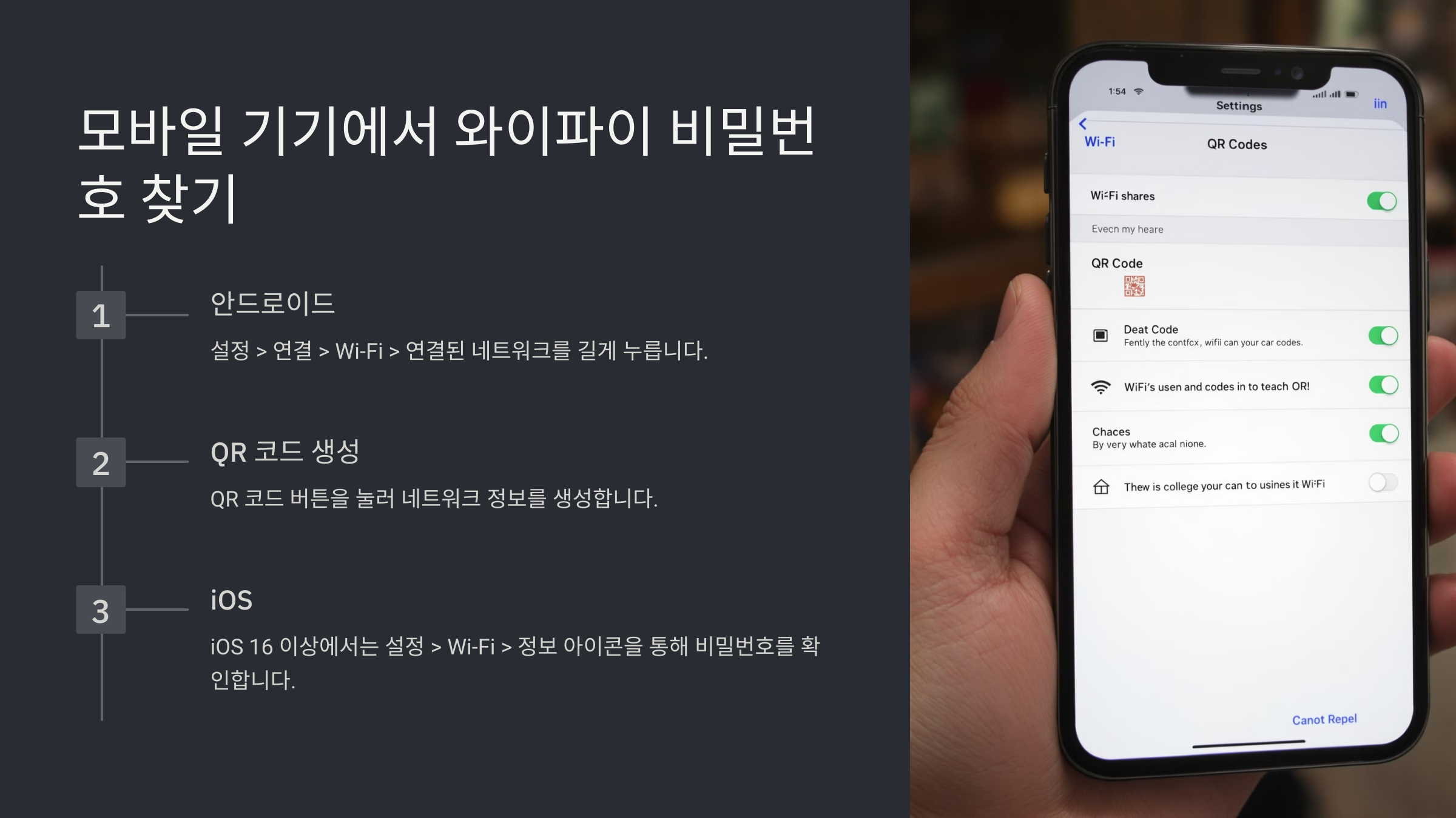 와이파이 비밀번호 찾기