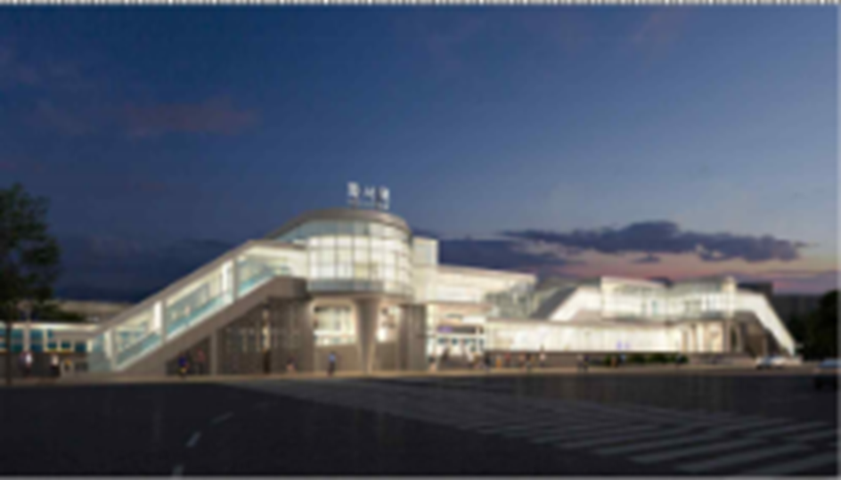 화서역-역사-리모델링-예상이미지-밤에-불이켜진-사진