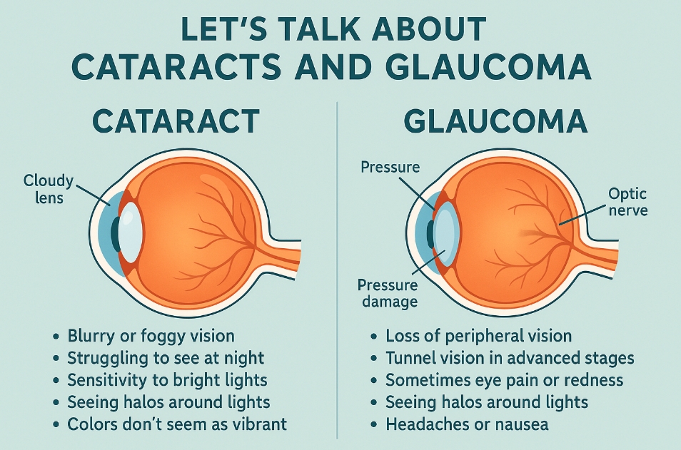 백내장 녹내장 비교