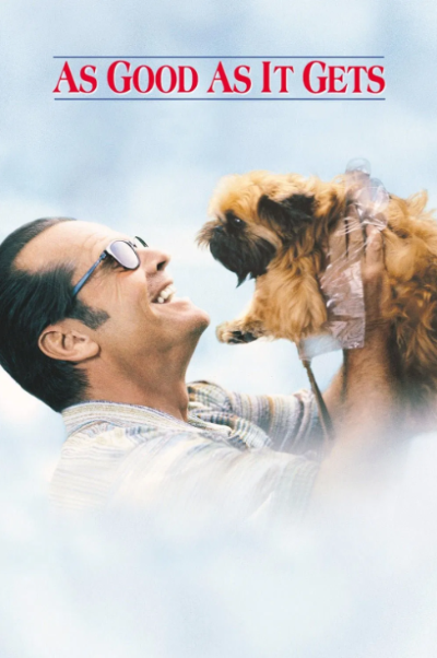 영화 이보다 더 좋을 순 없다(As Good As It Gets, 1997) 포스터, 잭 니콜슨과 강아지의 따뜻한 장면