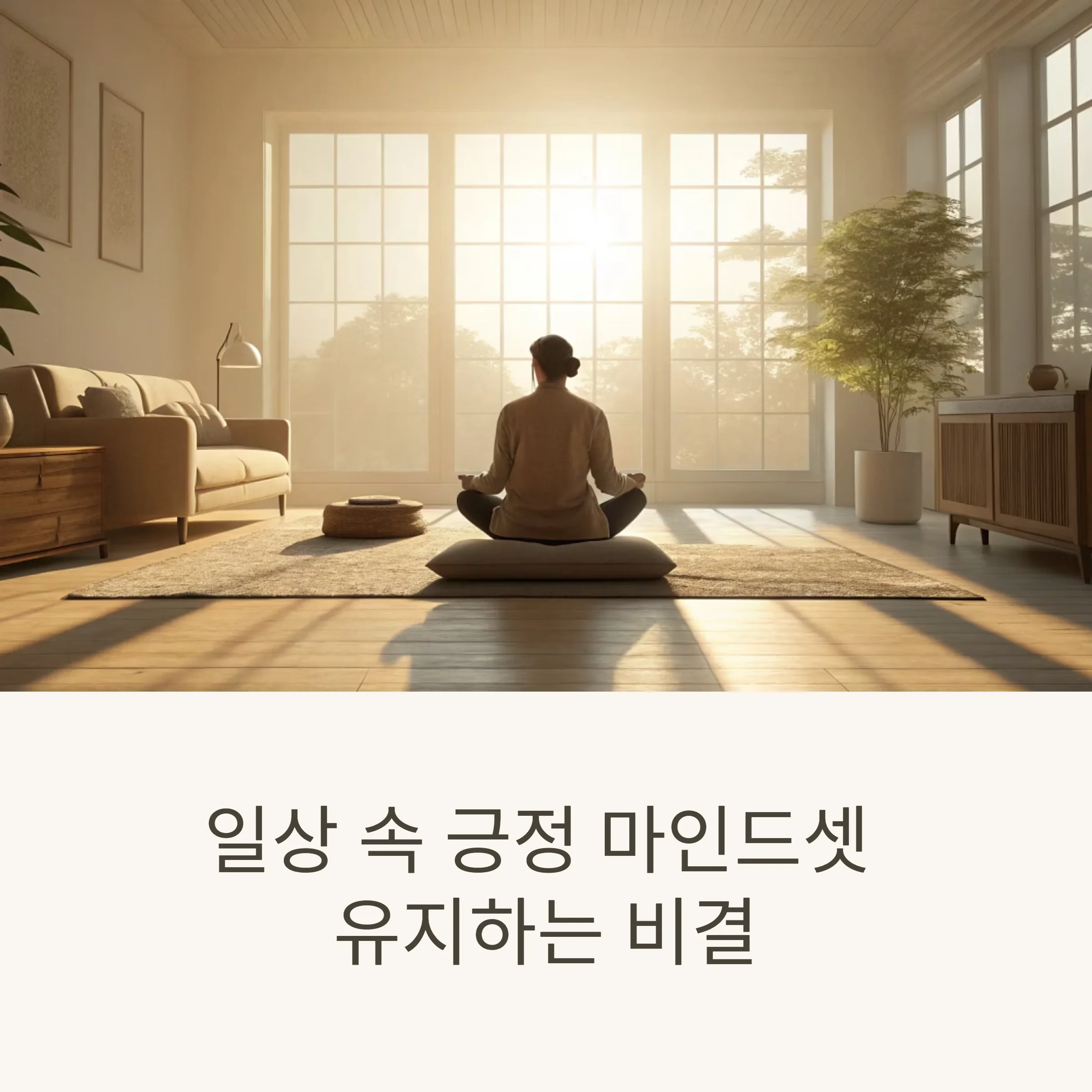 일상 속 긍정 마인드셋 유지하는 비결