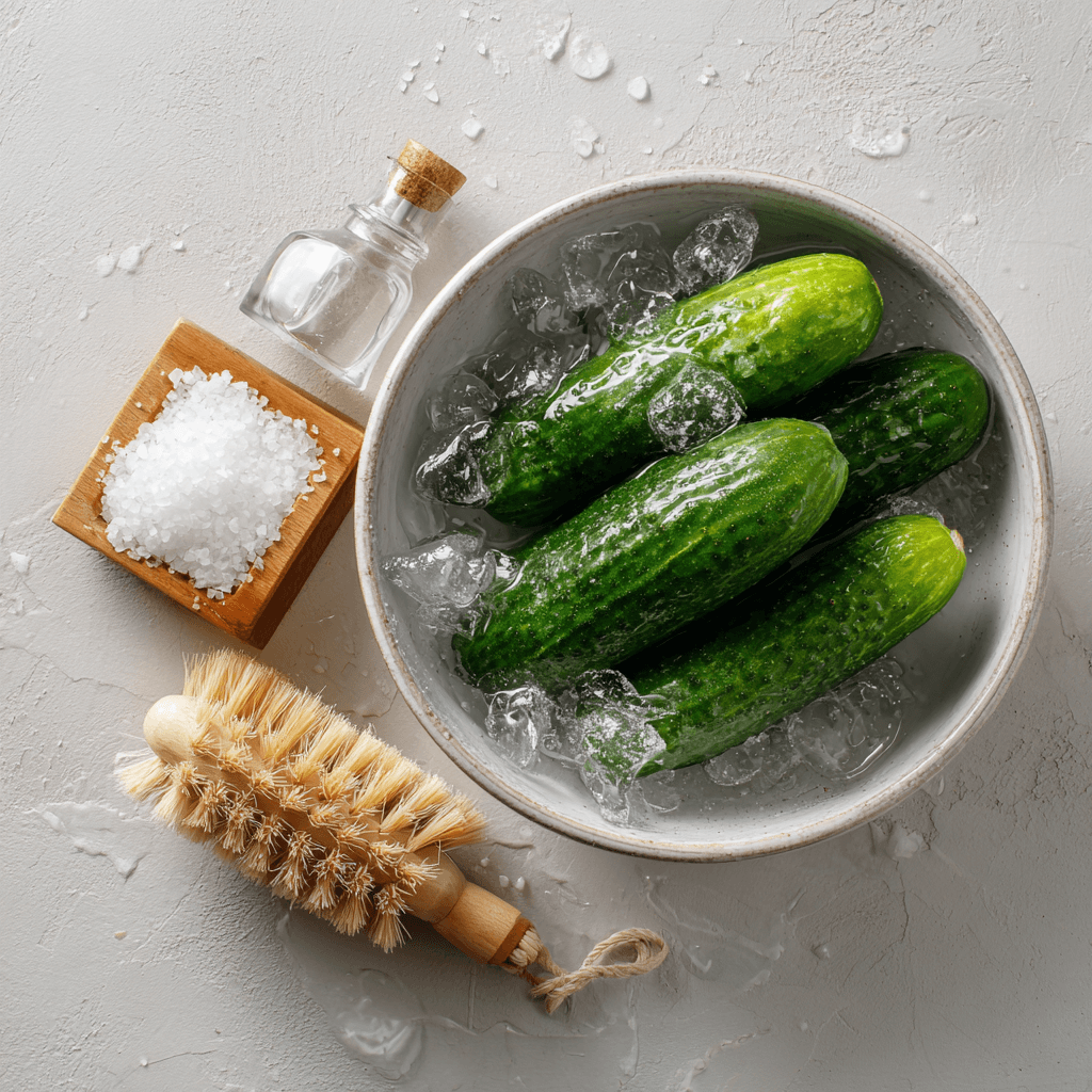 물에-담겨-있는-오이와-소금