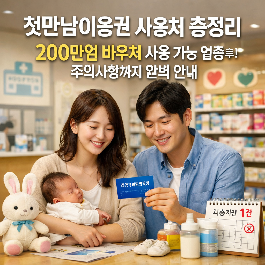 첫만남이용권 사용처 총정리 200만원 바우처 사용 가능 업종부터 주의사항까지 완벽 안내