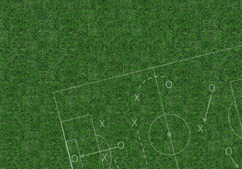 잔디 구장에 새겨진 전략 포지션