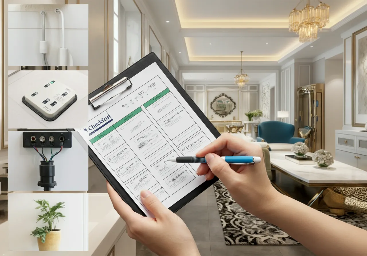 집 방문 시 체크리스트 활용