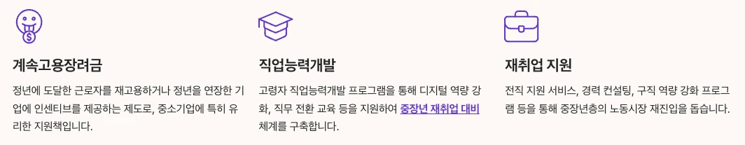 정년연장으로 인한 고령근로자 고용 정책의 변화 정리