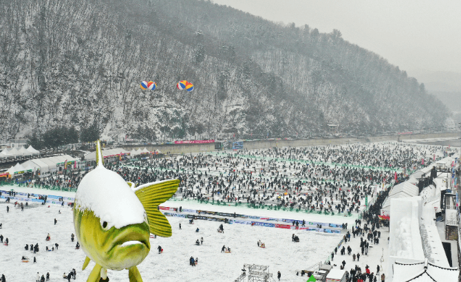 화천 산천어축제 예약 임시주차장 얼음낚시 예약 얼음조각광장 체험