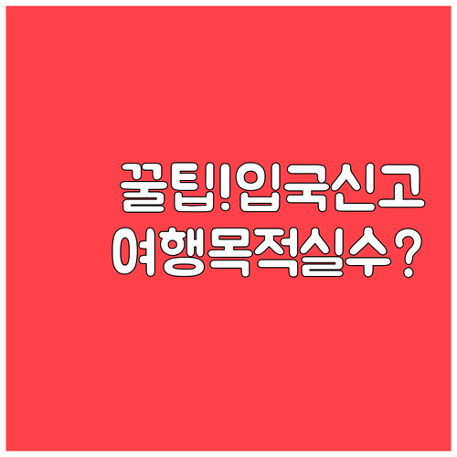 중국 입국신고서 여행 목적 칸 작성 ..