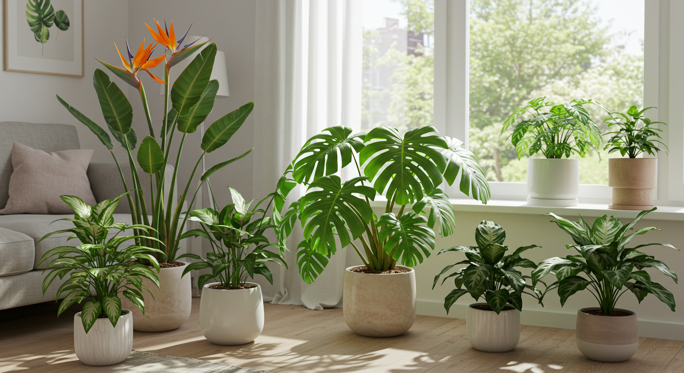 거실에 어울리는 식물