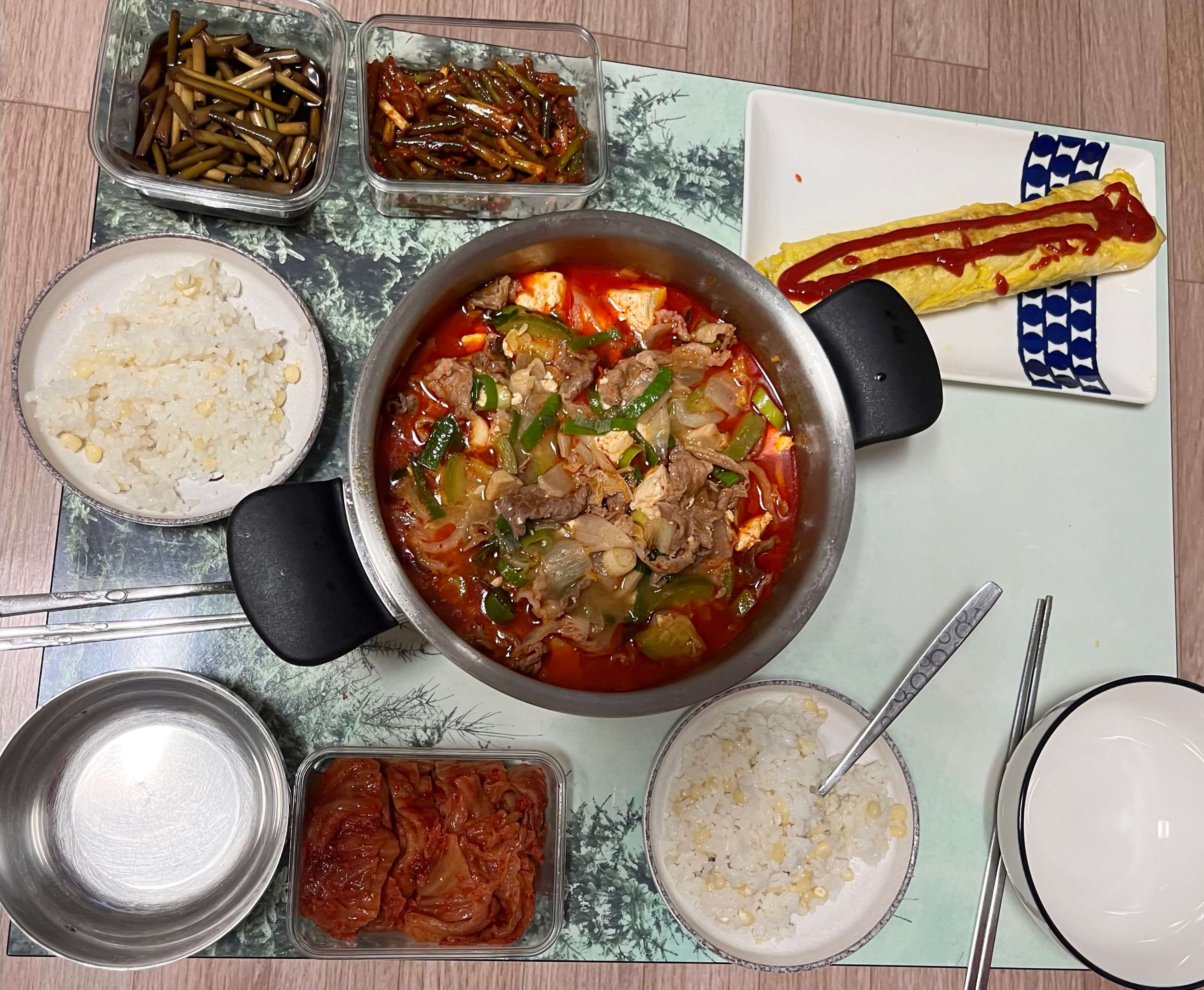 간단한 차돌 알배추 된장찌개