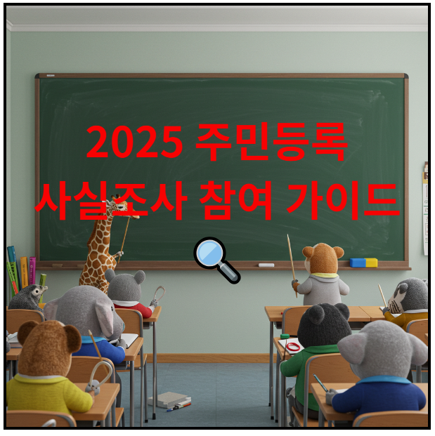2025 주민등록 사실조사 참여 가이드
