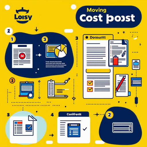 청년들이 이사비 지원을 신청하는 방법을 단계별로 설명하는 이미지.