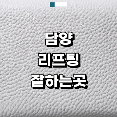 담양군 리프팅 병원