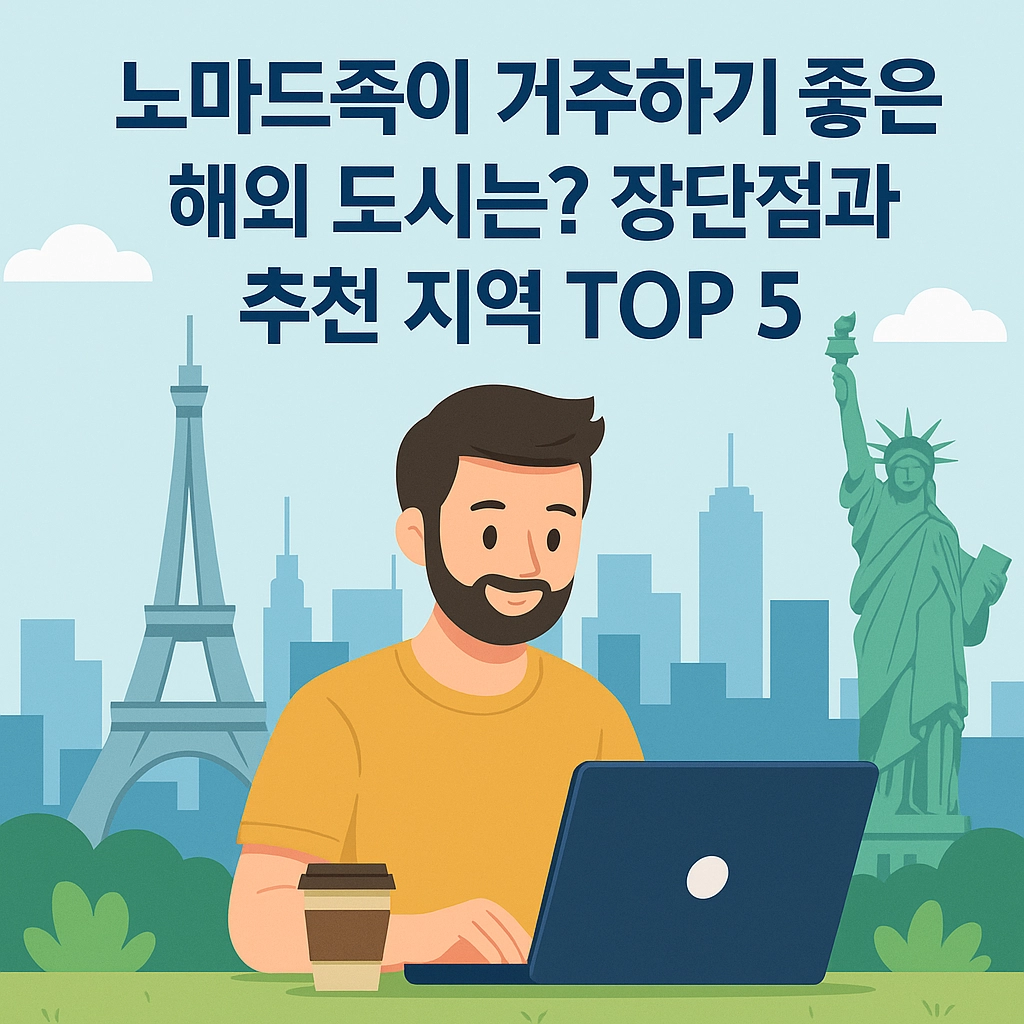 노마드족이 거주하기 좋은 해외 도시는 장단점과 추천 지역 TOP 5