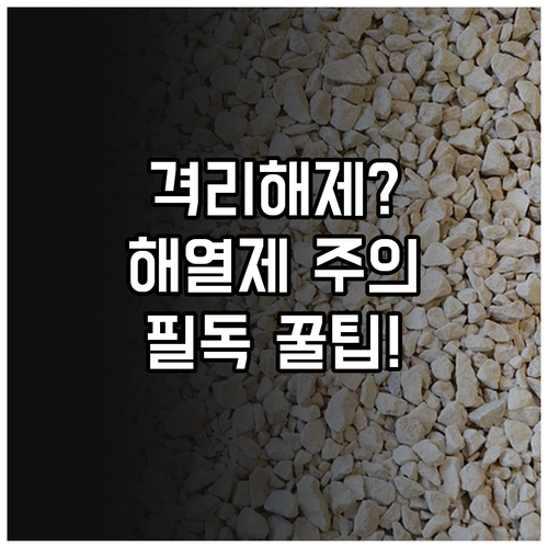B형 독감 격리 해제 시점과 해열제 ..