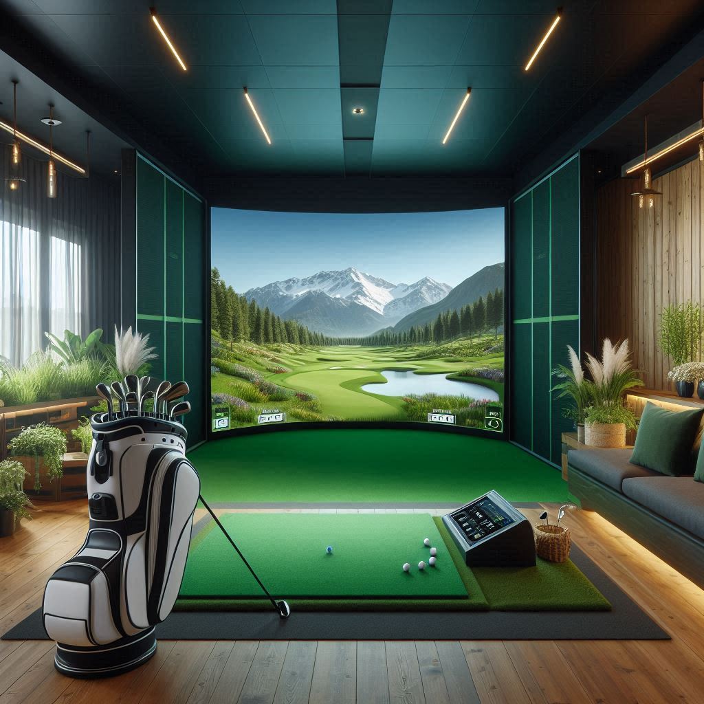 스크린골프장 배경