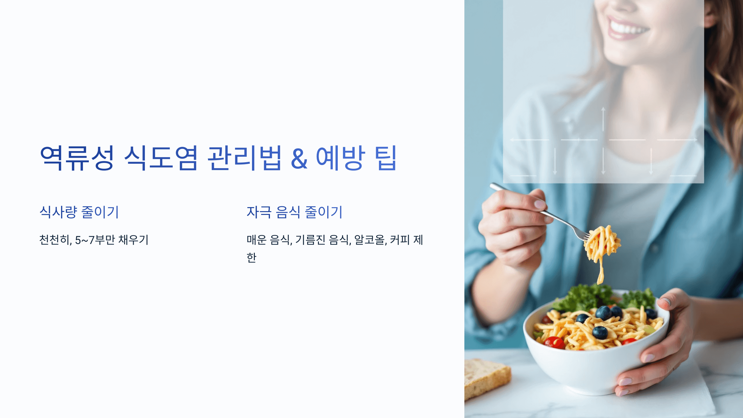 역류성 식도염 사진입니다.