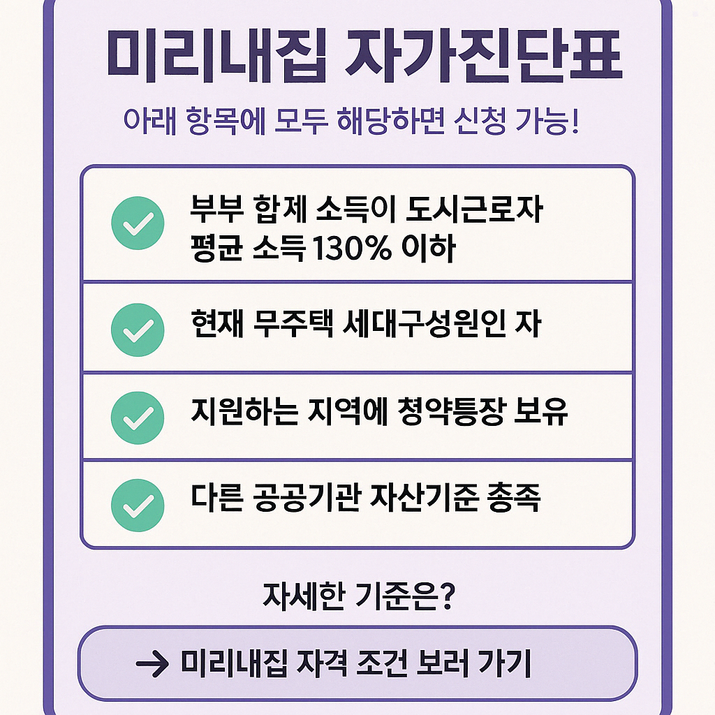 신청 자가진단표