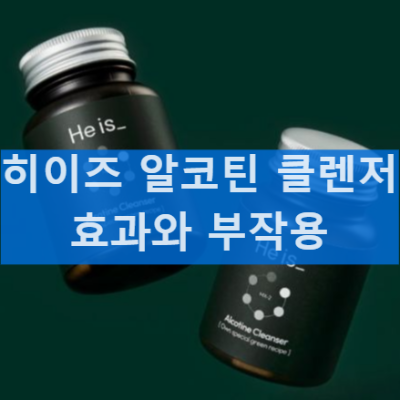 히이즈 알코틴 클렌저 AN1000B 알코올 배출 효과 후기 부작용