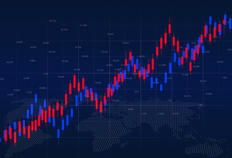 은행 예금과 주식 투자를 비교하는 개념 이미지