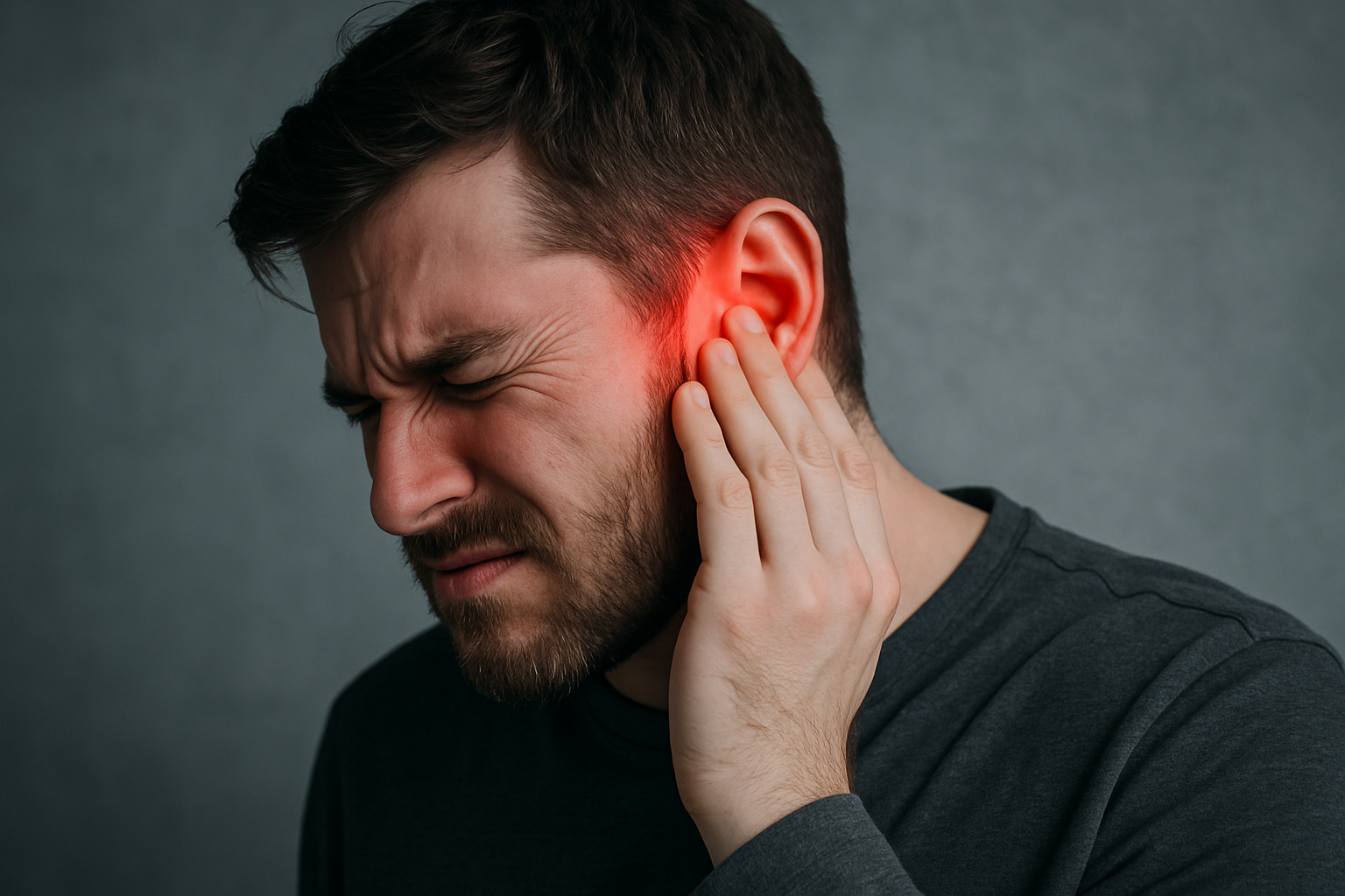 귀 통증 관련 사진