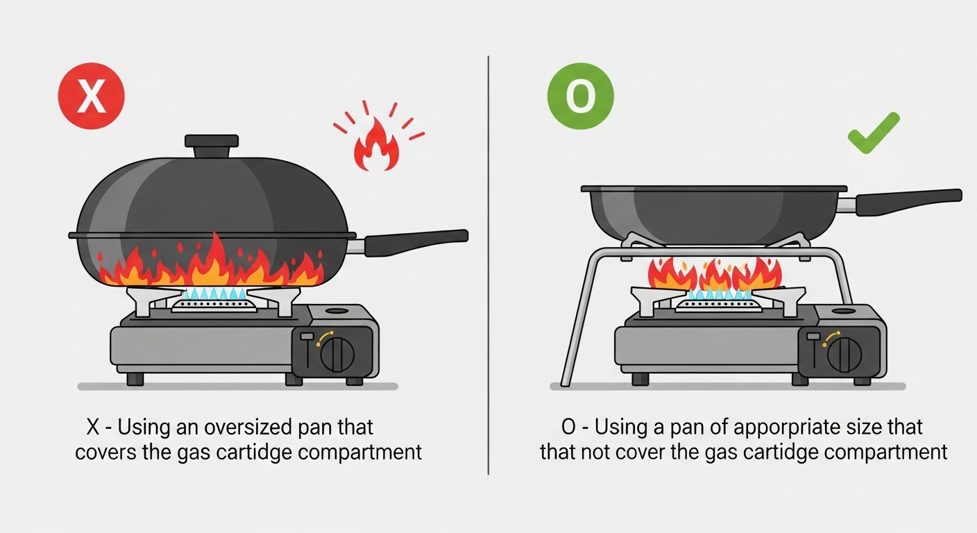 휴대용 가스버너 안전 사용법